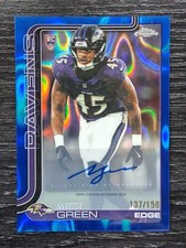 2025 Topps Chrome - Rookie Autographs Mike Green #RA-MG Blue Lava Refractor /150