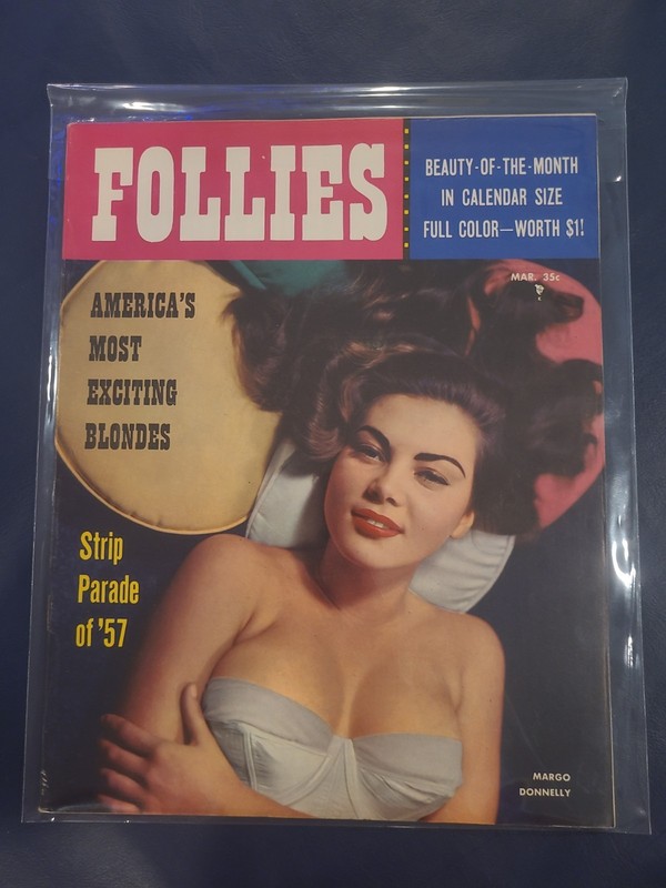 Follies Magazine March 1957 Margo Donnelly Jayne Mansfield Vintage Pinup