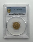 1913-P Indian Head $2.50 Gold Quarter Eagle PCGS AU53 Two and a Half Dollar