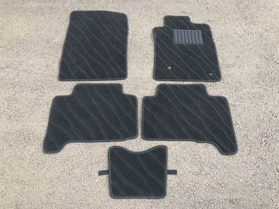 Toyota Hilux Surf 215 Series Floor Mats Black Wave Pattern Japan Made 2002-2009