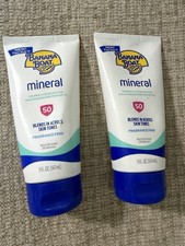2 Banana Boat Mineral SPF 50 Sunscreen Lotion Broad Spectrum 5oz Exp 09/27 