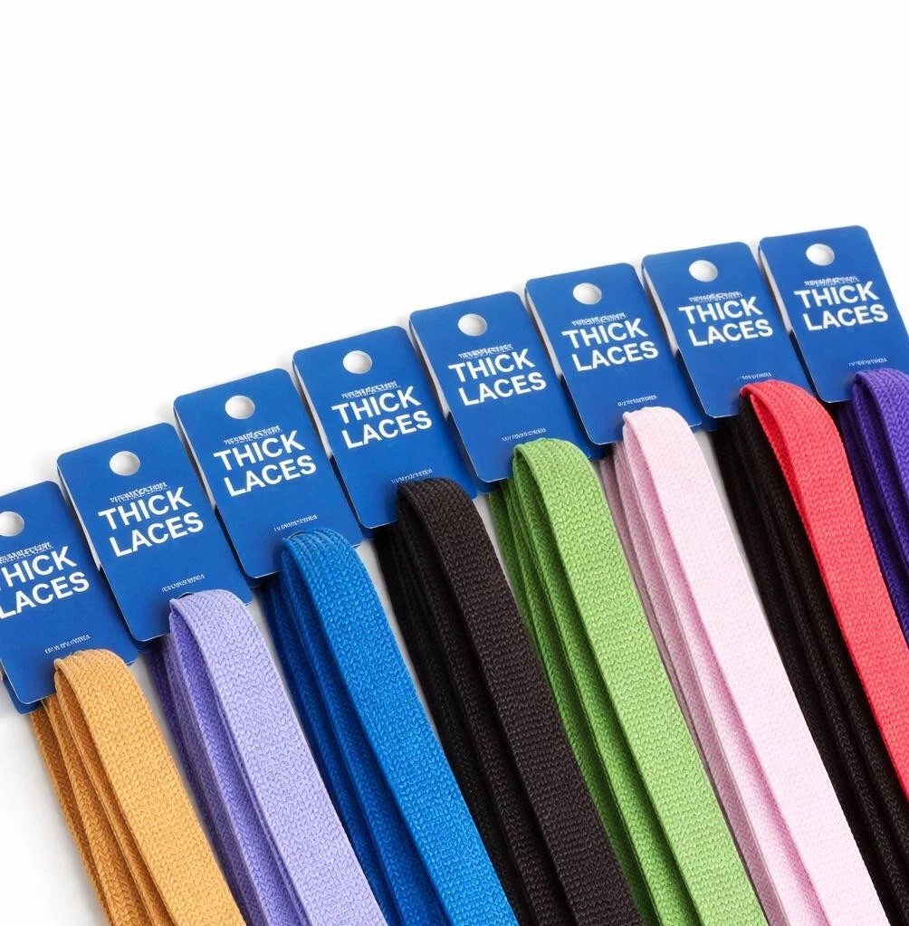 Fat Shoelaces Thick Flat 3/4