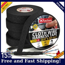 XFasten Wire Harness Tape, 3/4-Inch x 50-Foot 5-Pack , High Temp Wiring Loom...