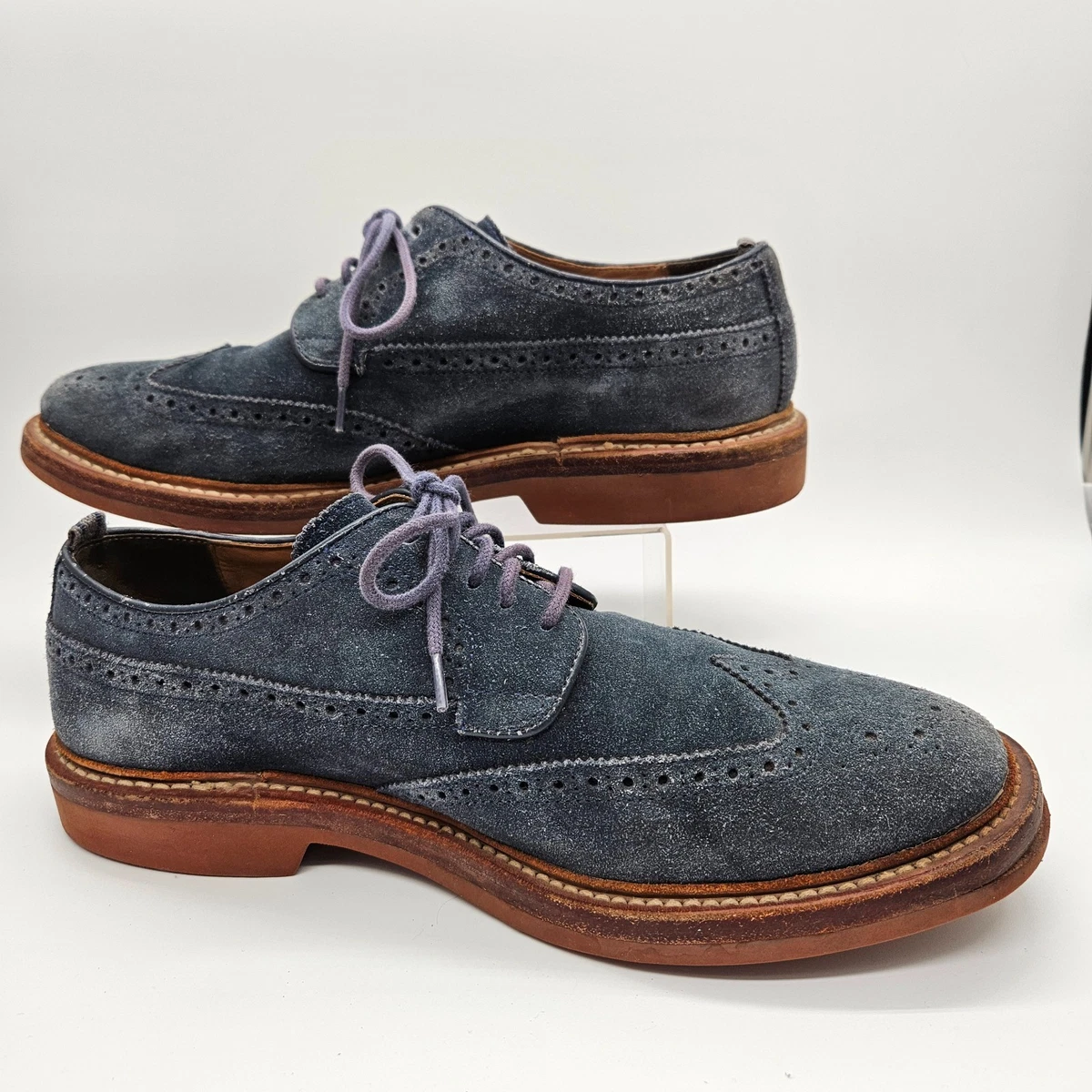 Wing-tip suede men’s J.Crew, dark brown 9.5 Ludlow Lug-sole Derbys In Suede For Men | J.Crew main image 3