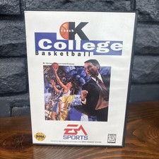 Coach K College Basketball Sega Genesis CIB Complete w/ Manual Tested