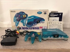 Nintendo 64 N64 Console Clear Blue - NTSC-J Includes Expansion Pak - UK Stock