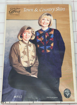 Vintage Pattern A Little More Effect Vintage Town & Country Shirt #0512