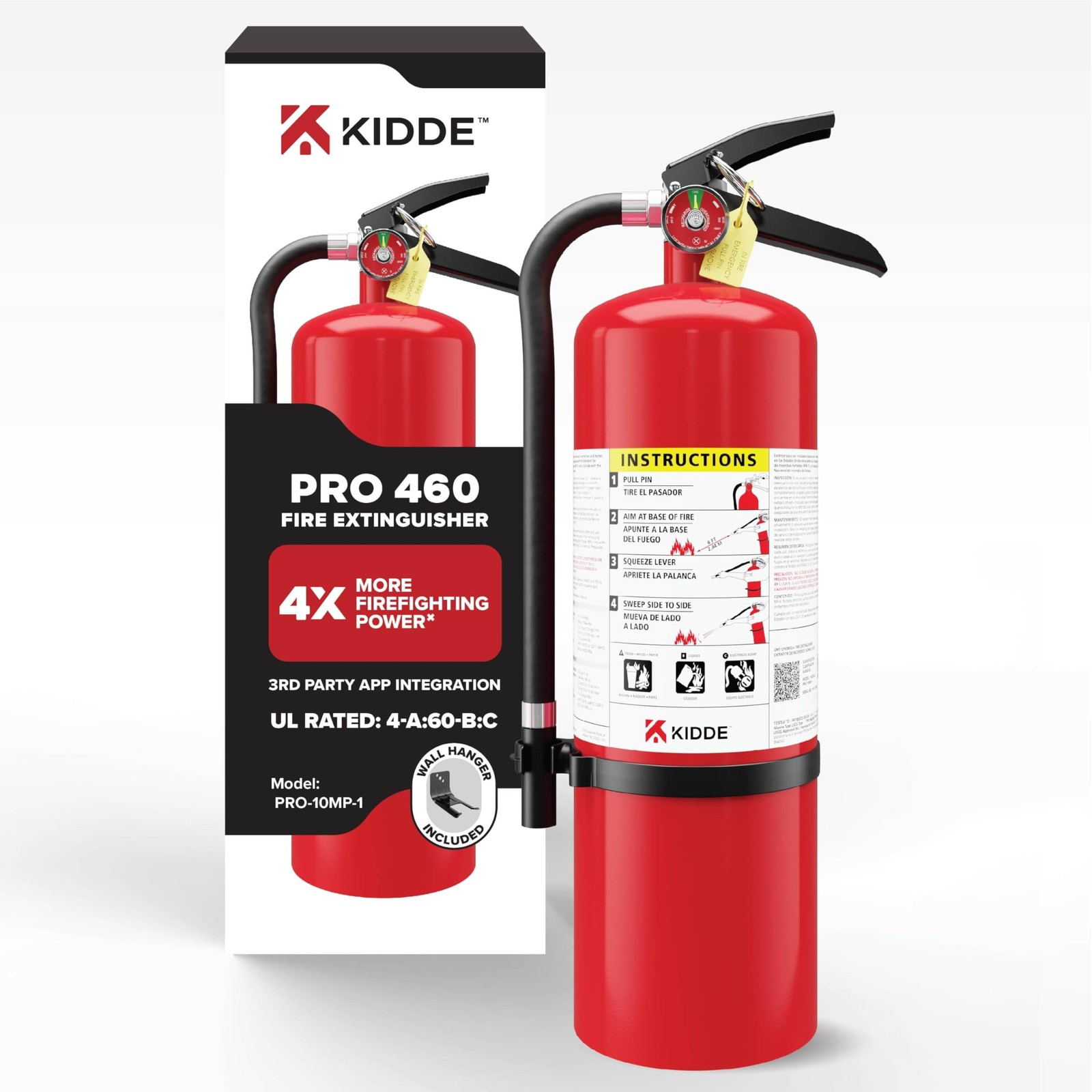 Kidde Commercial-Grade Fire Extinguisher For Office, Schools, Rechargeable