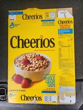 Vintage 1992 CHEERIOS CEREAL BOX, 15oz Size, Collector's Item