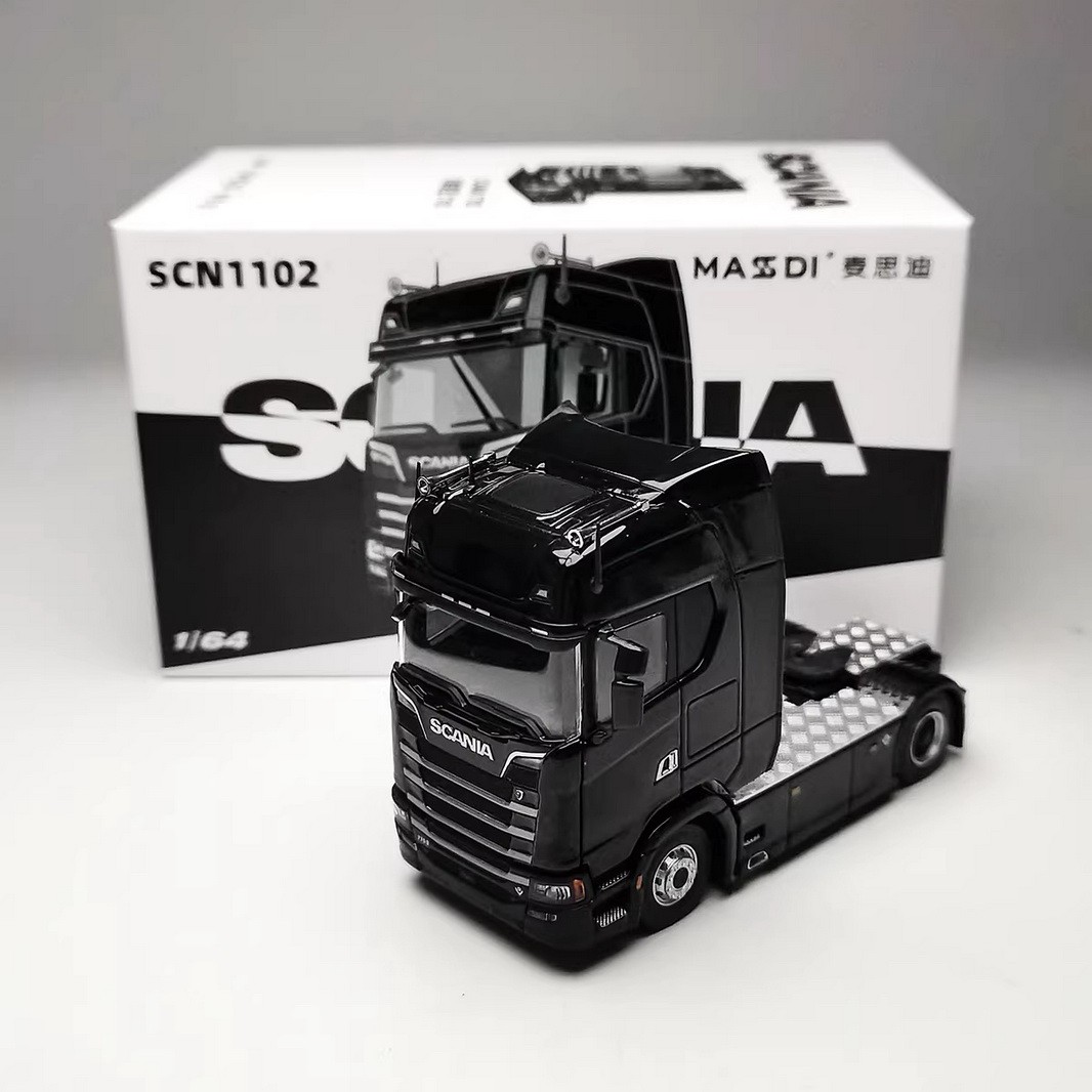 1/64 MASDI MASSDI SCANIA 770S トラクターヘッド MASDI 1:64 SCANIA 770S Truck Tractor Black Diecast Model Toy | eBay