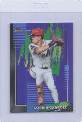 2026 Topps Finest Corbin Carroll Purple Refractor /75 #17  Diamondbacks 51/75