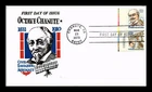 US COVER OCTAVE CHANUTE AVIATION PIONEER AIR MAIL FDC JACK DAVIS CACHET