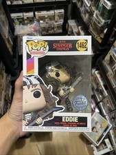 SPECIAL EDITION METALLIC EXCLUSIVE Eddie Stranger Things Funko Pop #1462 TV Show