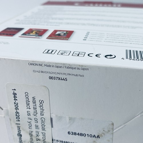 Cartuchos de tinta de impresora multipack originales Canon CLI-42 paquete de 8 Pixma Pro-100 ¡NUEVO! - Imagen 9 de 15