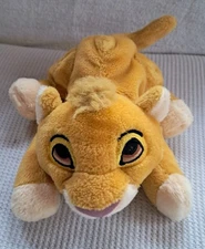 Walt Disney World The Lion King Simba Beanbag Plush Stuffed Animal Toy 8” Yellow