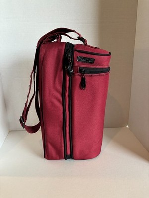 Picnic Wine Insulated Cooler Tote/Bag With 2 Plastic Wine Cups and Napkins