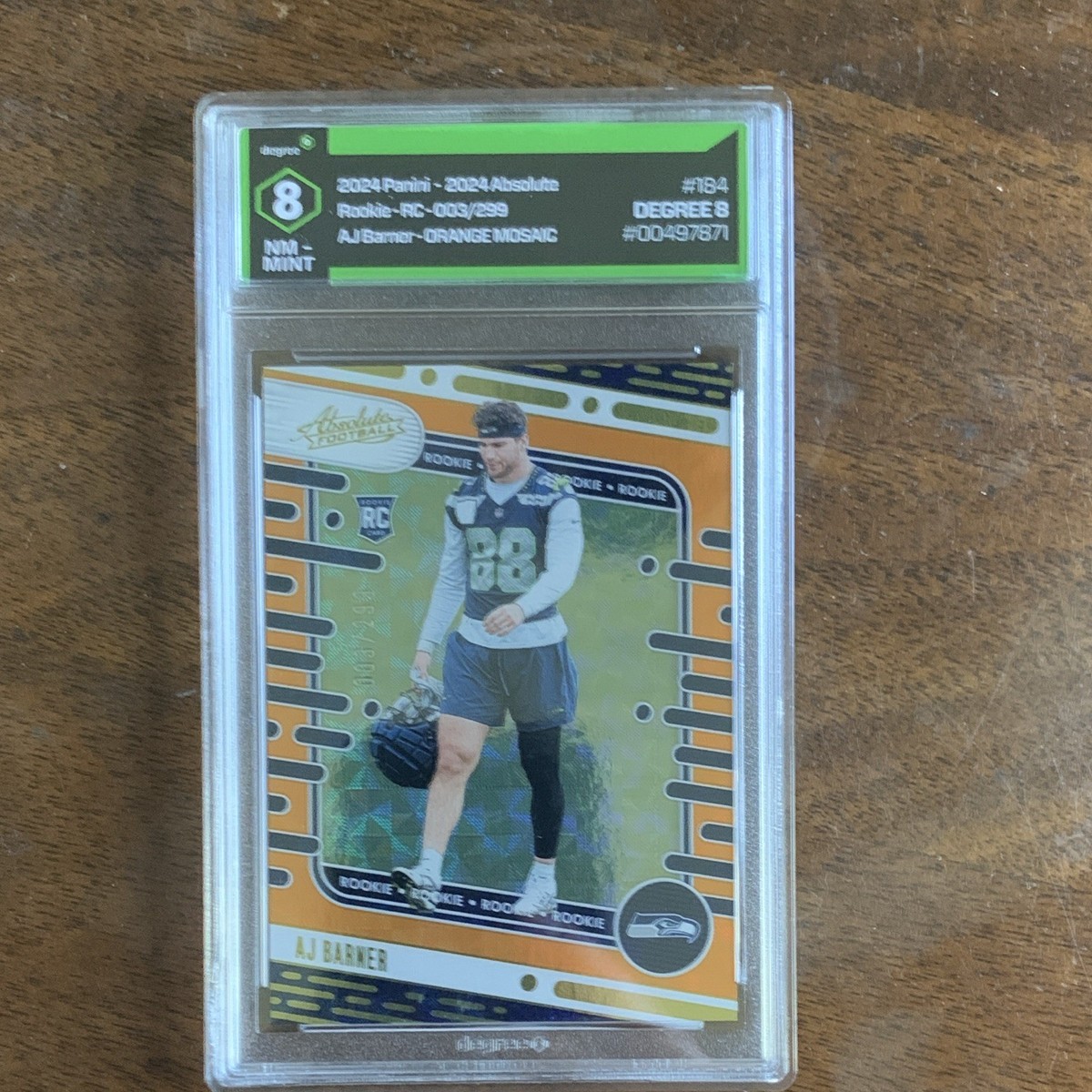 【希少/美品/レア】Aaron Skipper ZINE『SOFT』テートモダン 2024 Panini Absolute - Rookies AJ Barner #184 Orange Mosaic /299
