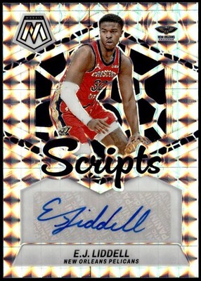 2023-24 Panini Mosaic #MS-EJL E.J. Liddell Scripts Silver Auto