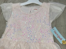 Completo Estivo Cat &amp; Jack Per Bambina 3T &ndash; Set Da 4 Pezzi (Vestiti E Shorts) Nuovo Con Etichette