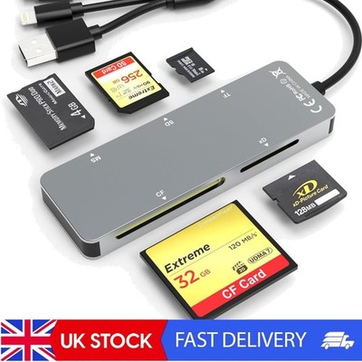 5-in-1 USB C SD-Kartenleser für Micro SD, CF, XD und mehr - schnelle Datenübertragung