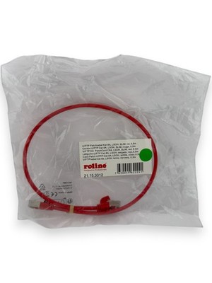 ROLINE F/UTP DataCenter Patchkabel Cat.6A (Class EA), LSOH, extra dun, rood, 0,5