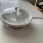 Vintage Corning Ware Spice Of Life “Le Persia” Skillet Baking Dish W/Clear Pyrex