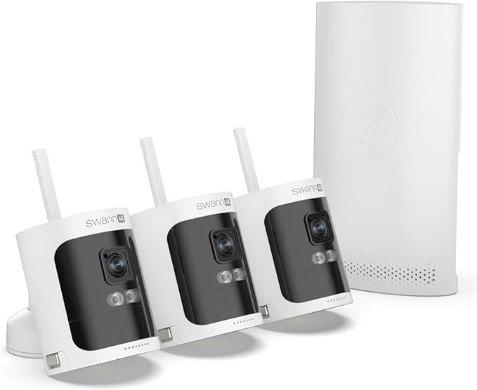 Swann AllSecure 3 Camera 8 Channel 2K Wire-Free HD Wireless NVR Security System