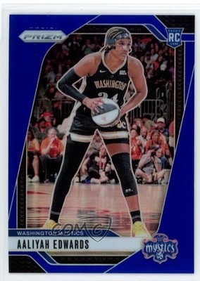 2024 Panini Prizm WNBA Blue Prizm 51/199 Aaliyah Edwards #70 Rookie RC 2y0