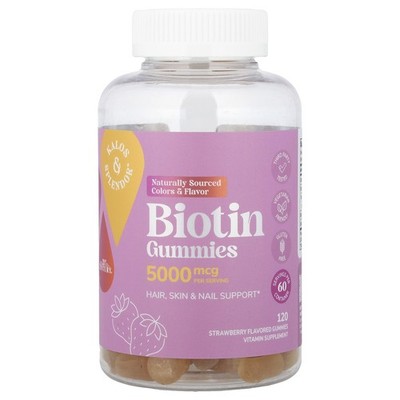 21st Century VitaJoy Biotin Gummies 5000 mcg 120 Gummies Gluten-Free, Vegetarian