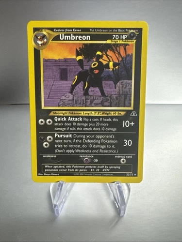 Pokemon TCG - Umbreon 32/75 Rare – Neo Discovery – LP+