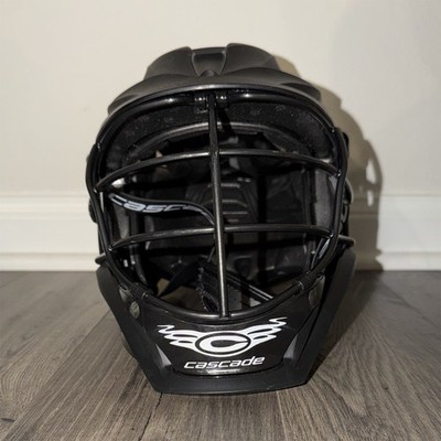 Cascade S Full Face Lacrosse Helmet Matte Black NOCSAE PLL