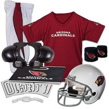 Arizona Cardinals Kids NFL 9pc Deluxe Football Uniform Set, Medium