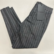 The Kooples Wool Confort Pins Stripes Pants Slacks Career Wear Gray Women 36 NWT
