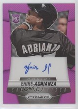 2014 Panini Prizm Auto Purple Prizm 8/99 Ehire Adrianza #EA Auto 0kz8