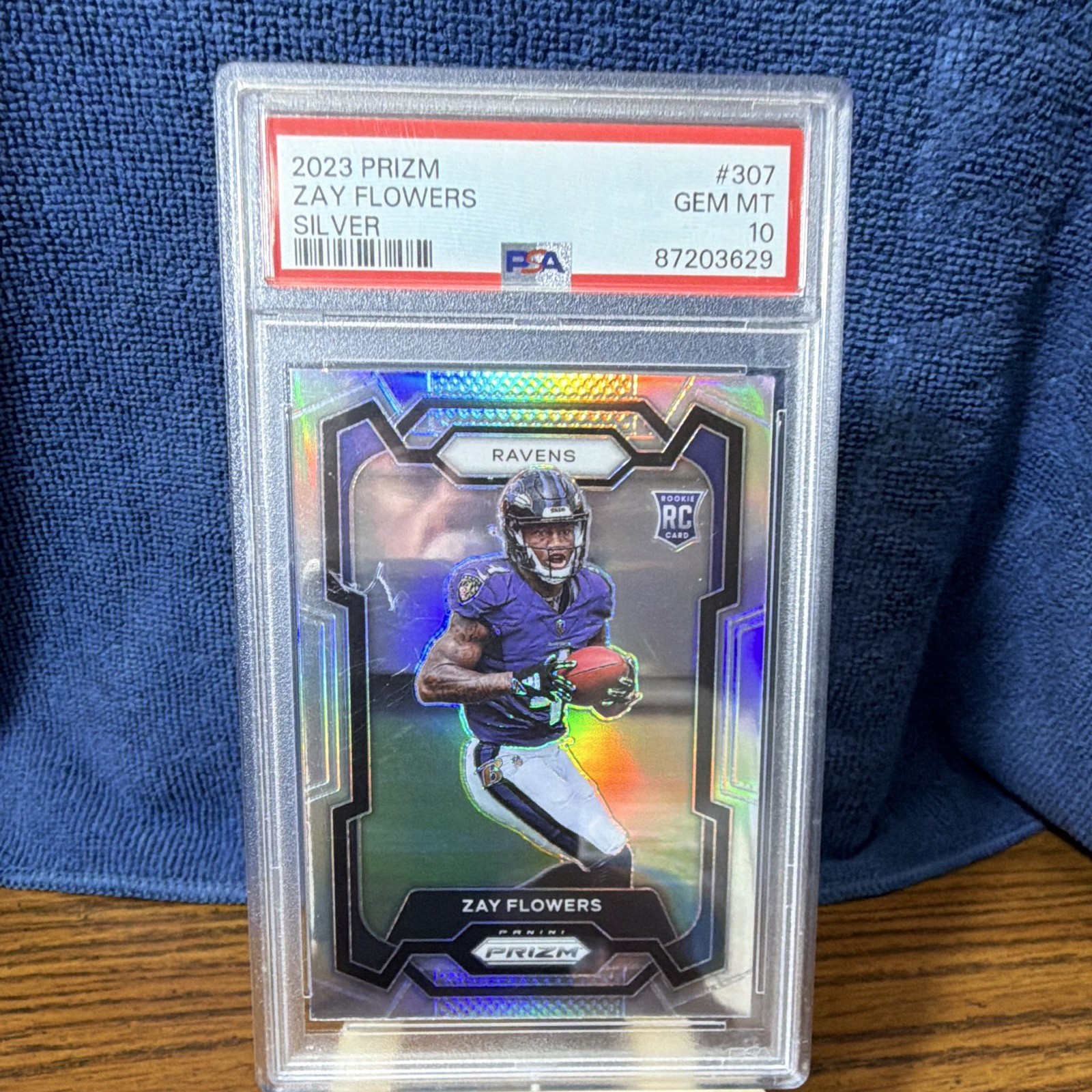 Zay Flowers Panini Prizm #307 Silver