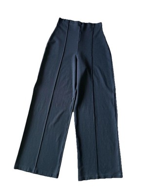 Ripley Rader Black Ponte Knit Wide Leg Pants High Rise Womens Size 3 Medium