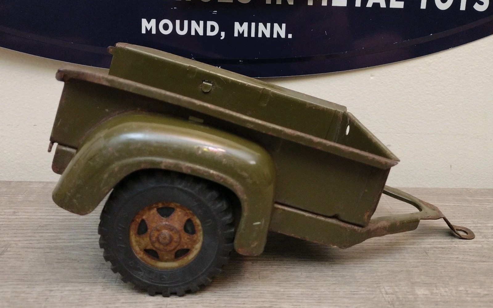 Vintage Tonka Military Army Box Trailer 1960s Original