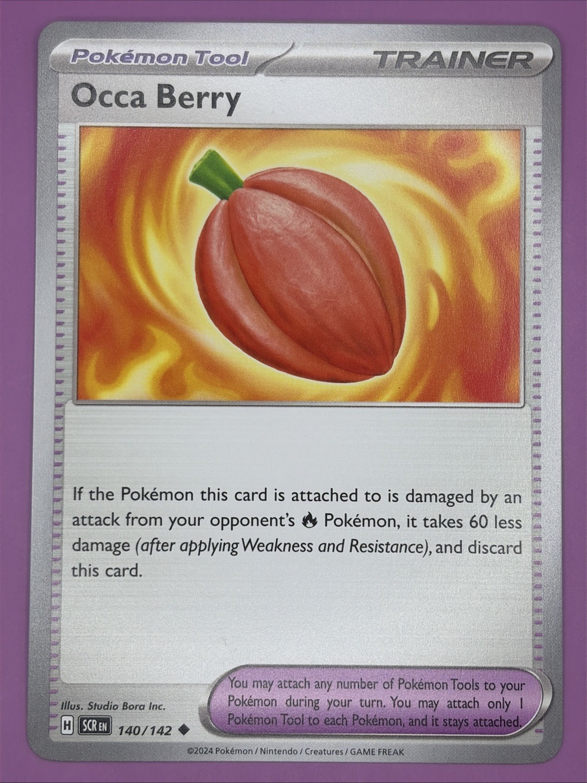 Occa Berry 140/142 Stellar Crown Regular Finish Pokemon Card