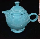 Fiesta Turquoise Tea Pot & Lid Homer Laughlin 44 oz Ring Handle 496107 US