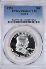 1956 Franklin Half Dollar Proof PCGS PR 68+ CAM PF 68 Plus Cameo Frosty Coin 50C