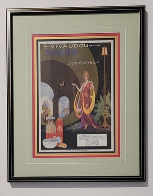 Antique Original 1920 Vivadou Mavis Irresistible Advertisement Custom Framed Art