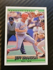 1992 Donruss The Rookies - Jeff Branson #13 Cincinnati Reds 