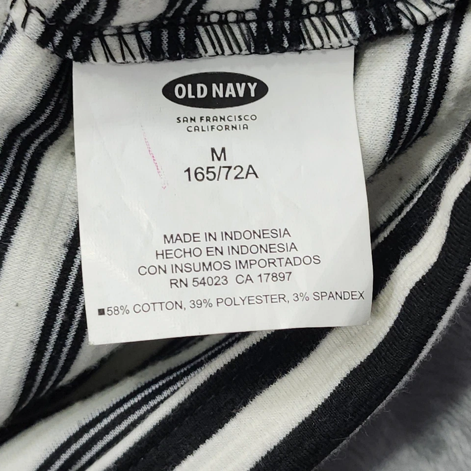 Antigua Falda Azul Marino Para Mujer M Negra Blanca Rayas Pull On Elastizada Tejido Lápiz Preppy Foto 4 de 4