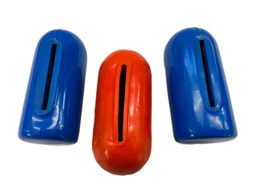 Set of 3 Coated Lead Bullet Weights 2 lbs for Weight Belt Scuba Diving Gear