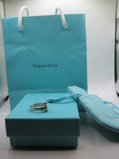 Tiffany Hook & Eye Ring, 18K Gelbgold und 925 Sterling Silber Göße 53 Box Tüte