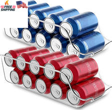 Soda Can Organizer and Dispenser for Refrigerator/Pantry - Durable Can Storage O