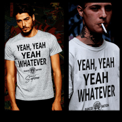 Gangster T-shirt, Mobster Hustle Dope Urban Hip Hop Thug Yeah Whatever Quote tee