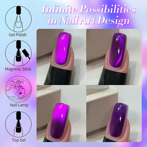 BORN PRETTY 10ml Nagel Gellack Katze Magenetic Katzen-Magnetgel Gel-Nagellack - Bild 8 von 20