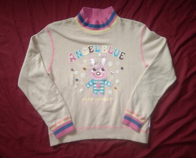 VTG y2k 2000s Angel Blue Japan cute kawaii sweatshirt