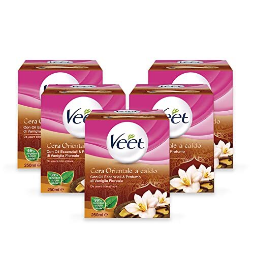 x5 Veet Cera Depilatoria Orientale a Caldo